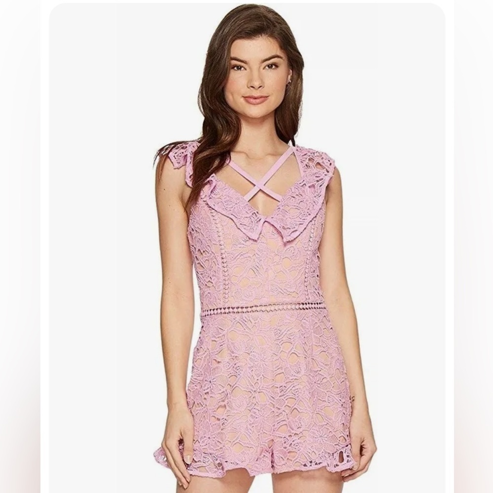 Anthropologie Adelyn Rae Sabina Women’s Woven Lace Romper